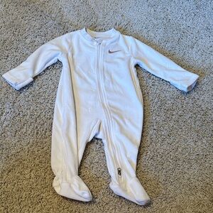 Nike Cream Zip-Up Baby Footie